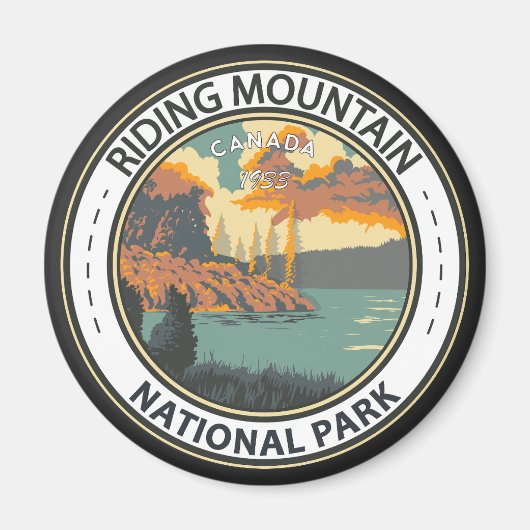 Riding Mountain National Park Canada  Badge Magneet (Voorkant)