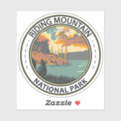 Riding Mountain National Park Canada Badge Sticker (Vel)