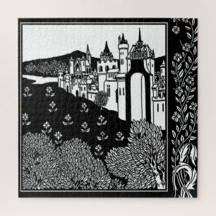 “Riding Out From The Abbey” door Aubrey Beardsley Legpuzzel