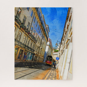 Riding the Tram-Lissabon, Portugal Puzzle Legpuzzel