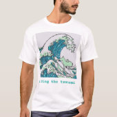 Riding van de tsunami t-shirt (Voorkant)