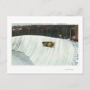 Riding van de Whiteface-curve Briefkaart