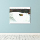 Riding van de Whiteface-curve Canvas Afdruk (Insitu (Houten vloer))