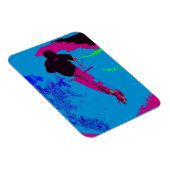 Riding van het galaxy - Scooter Rider Puzzle Magneet (Rechterzijde)