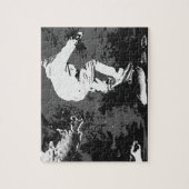 Riding van het Storm - Skateboarder Jigzaag Puzzle Legpuzzel (Verticaal)