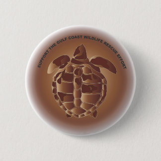 Ridley Zee Turtle van Oiled Kemp Ronde Button 5,7 Cm