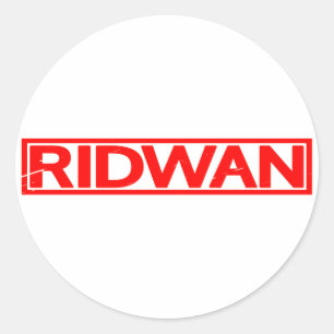Ridwan Stamp Ronde Sticker