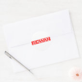 Ridwan Stamp Ronde Sticker (Envelop)