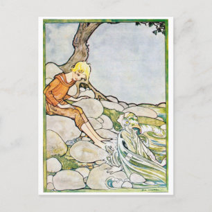  Rie Cramer Illustratie Mermaid and Boy Briefkaart