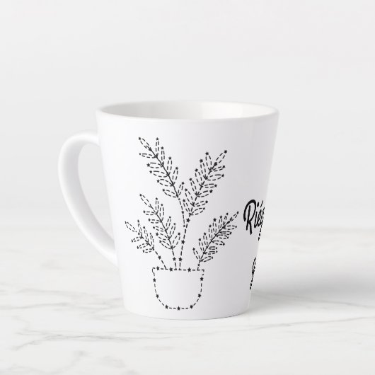 Riégate bonito I Taza de café latte Latte Mok (Linkerhoek)