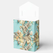 riem, , collage, turquoise, chic, trendy, leuk bedankdoosjes (Geopend)