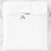 Rien À Faire Ici - Stickers Carrés (Sac)