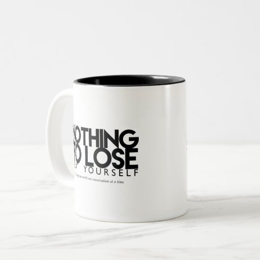 Rien à perdre, sauf vous podcast Logo Mug (Devant gauche)