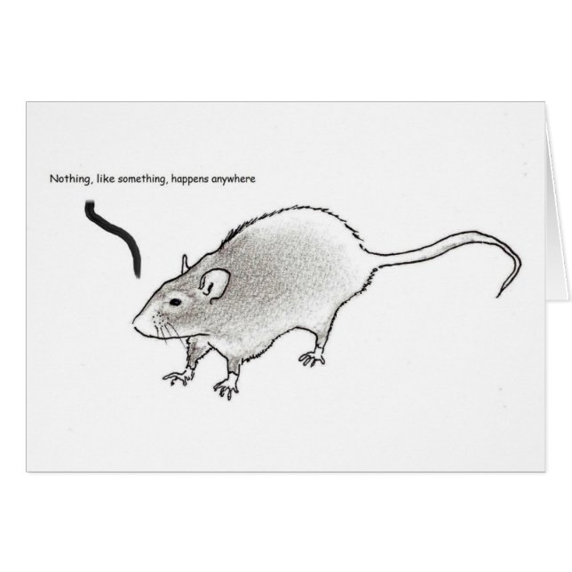 Rien, comme quelque chose, ne se produit n'importe (Devant Horizontal)