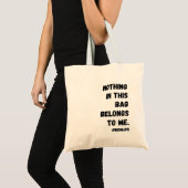 Rien dans ce sac ne m'appartient. (Devant (produit))