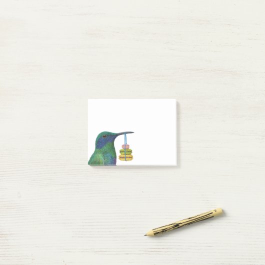 Rien de ce sirop rouge pour moi.  Notes post-it (Sur un bureau)