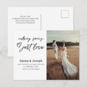 "Rien de fabuleux que l'amour", Carte postale Phot (Devant / Derrière)