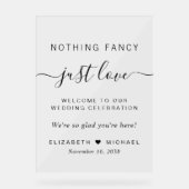 Rien De Fancy Just Love Accueil Mariage (Recto)