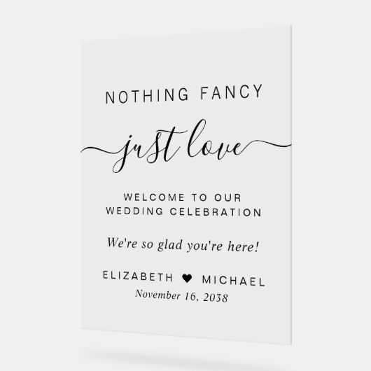 Rien De Fancy Just Love Accueil Mariage (Angle)