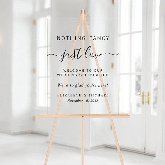 Rien De Fancy Just Love Accueil Mariage