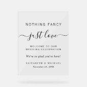 Rien De Fancy Just Love Accueil Mariage (Recto)