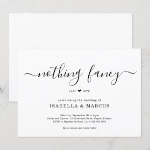 Rien De Fancy Just Love Faire-part de mariage