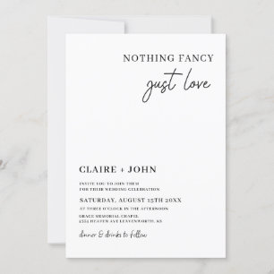 Rien De Fancy Just Love Faire-part de mariage