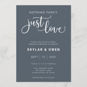 Rien De Fancy Just Love Faire-part de mariage