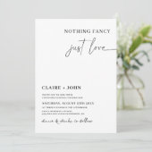 Rien De Fancy Just Love Faire-part de mariage (Debout devant)