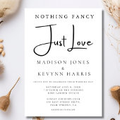 Rien De Fancy Just Love Faire-part de mariage