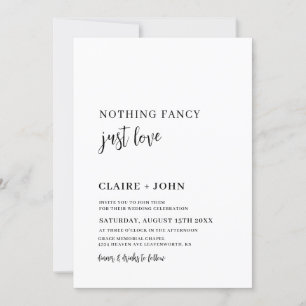 Rien De Fancy Just Love Faire-part de mariage