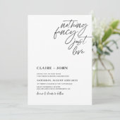 Rien De Fancy Just Love Faire-part de mariage (Debout devant)