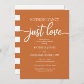 Rien De Fancy Just Love Faire-part de mariage Déco (Devant / Derrière)