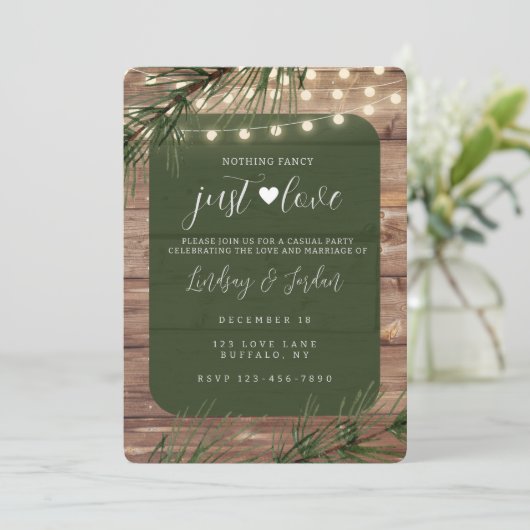 Rien De Fancy Just Love Invitation (Debout devant)