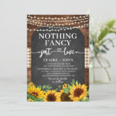 Rien De Fancy Just Love Rustic Faire-part de maria (Debout devant)