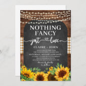 Rien De Fancy Just Love Rustic Faire-part de maria (Devant / Derrière)