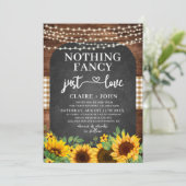 Rien De Fancy Just Love Rustic Faire-part de maria (Debout devant)