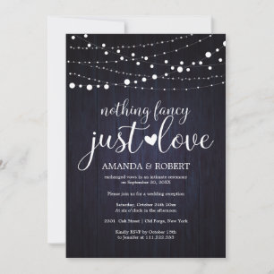 Rien De Fancy Just Love Rustic Wedding Invitations