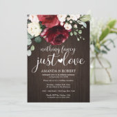 Rien De Fancy Just Love Rustic Wedding Invitations (Debout devant)