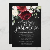 Rien De Fancy Just Love Rustic Wedding Invitations (Devant / Derrière)