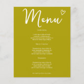 Rien De Fancy Just Love Super Green Mariage Menu (Devant)