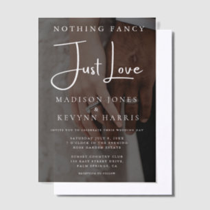 Rien de fantaisie Just Love Photo Faire-part de ma