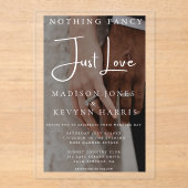 Rien de fantaisie Just Love Photo Faire-part de ma (Recto)