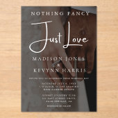 Rien de fantaisie Just Love Photo Faire-part de ma (Recto)