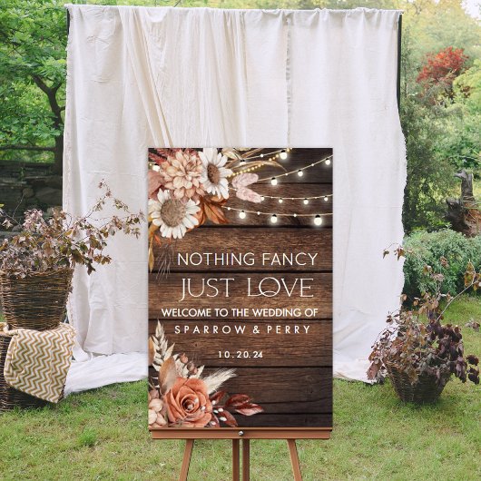 Rien de fantaisie Juste Amour Affiche de bienvenue