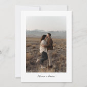 Rien De fantaisie, Juste Amour Faire-part de maria (Dos)