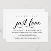 Rien de fantaisiste, juste de l'amour, Invitation  (Devant / Derrière)