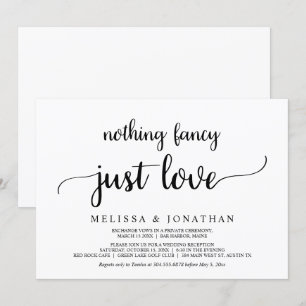 Rien de fantaisiste, juste de l'amour, Invitation
