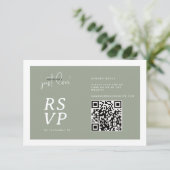 Rien de fantaisiste, juste un QR-code RSVP vert sa (Debout devant)