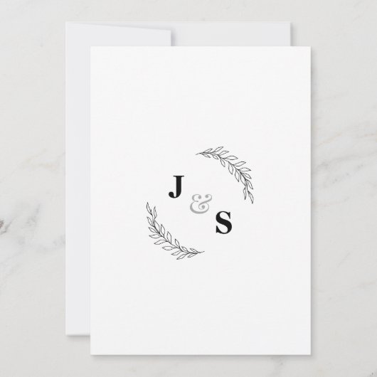 Rien de Fantastique Juste de l'Amour Invitation de (Dos)